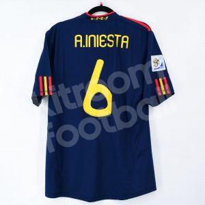 Final World Cup 2010 South Africa Spain Away Shirt #6 A. INIESTA (New) L Adidas - Image 1