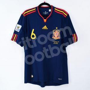 Final World Cup 2010 South Africa Spain Away Shirt #6 A. INIESTA (New) L Adidas - Image 3