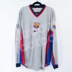 2000-01 Barcelona Player Issue Away Shirt #16 XAVI Champions League (Very Good) XL - Image 3