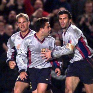 2000-01 Barcelona Player Issue Away Shirt #16 XAVI Champions League (Very Good) XL - Image 4