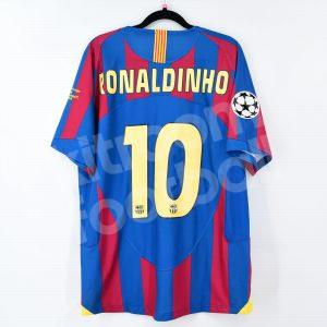 Barcelona Final Paris 2006 Shirt #10 RONALDINHO Champions League (Replica) L