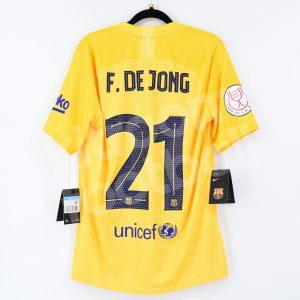 Barcelona Final Copa del Rey 2021 Senyera Shirt #21 F. DE JONG Vapor *New* S