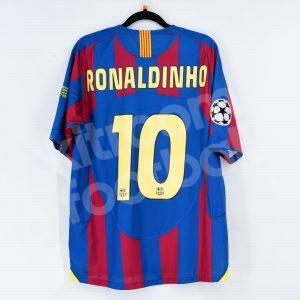 Barcelona Final Paris 2006 Shirt #10 RONALDINHO Champions League (Replica) M - Image 1