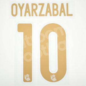2021 Real Sociedad Final Copa del Rey Name Set #10 OYARZABAL - Image 1