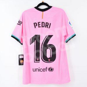 2020-21 Barcelona Third Match Shirt #16 PEDRI La Liga *NEW* M Vapor