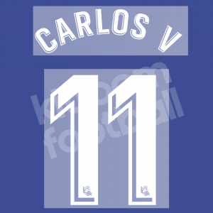 2017-18 Real Sociedad Name Set XABI PRIETO CARLOS VELA - #11 C. VELA (Home)