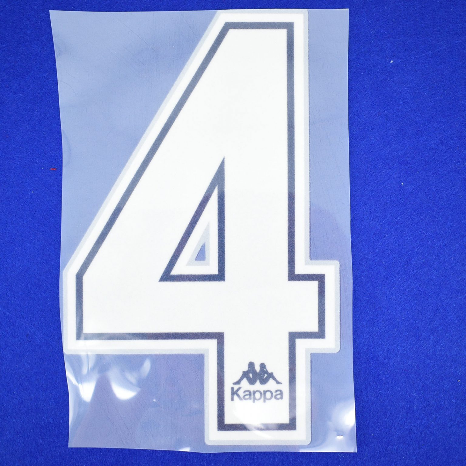 1992-95 Barcelona KAPPA Number Flock #4 (Koeman) Repro – Kitroom Football