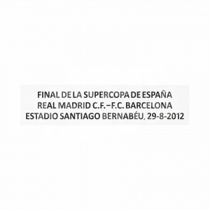 2012-13 Real Madrid Supercopa 2012 vs Fc Barcelona Match Details MDT Home Repro