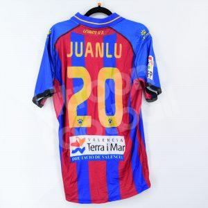 2012-13 Levante Home Shirt #20 JUANLU Kelme Match Worn