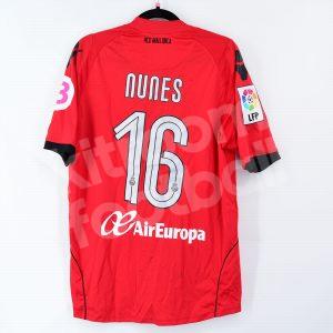 2011-12 Mallorca Home Shirt #16 NUNES Match Worn Macron - Image 1
