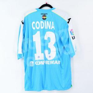2011-12 Getafe Goalkeeper Shirt #13 CODINA Joma Match Worn