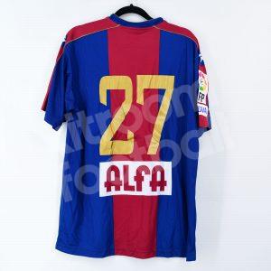 2008-09 Eibar Home Shirt #27 Match Worn