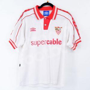 1998-99 Sevilla FC Home Shirt #10 TSARTAS Umbro (Very Good) M - Image 3