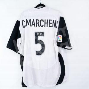 2003-04 Valencia CF Home Shirt #5 MARCHENA (Good) XL