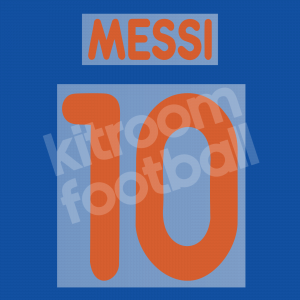 2009-10 Barcelona Home Name Number Set #10 MESSI Gamper Repro