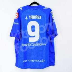 2013-14 Castellón Away Shirt #9 J. TABARES Match Worn