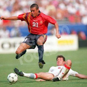 1994 Spain Home Shirt #20 World Cup USA 1994 (Excellent) XL - Image 4