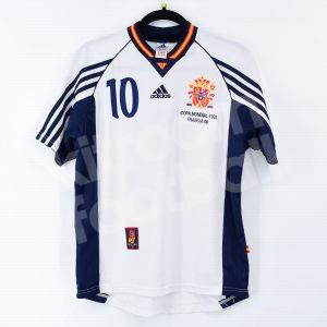 Spain Away Shirt #10 RAUL World Cup France 1998 (Good) XS - Image 3