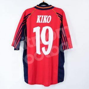 Spain Home Shirt #19 KIKO World Cup France 1998 (Very Good) M