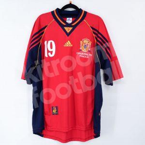 Spain Home Shirt #19 KIKO World Cup France 1998 (Very Good) M - Image 3