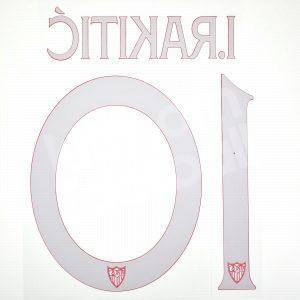 2020-21 Sevilla Europa Home Name Set Player Issue #10 I. RAKITIC - Image 3