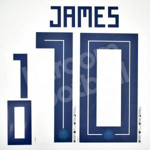 2018 Colombia Home Name Set #10 JAMES Player Issue Dekographics