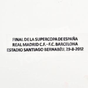 2012-13 Real Madrid Supercopa 2012 vs Fc Barcelona Match Details MDT Home Repro - Image 4