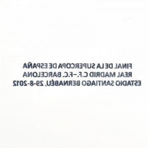 2012-13 Real Madrid Supercopa 2012 vs Fc Barcelona Match Details MDT Home Repro - Image 5