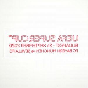 Original Player Issue Sevilla UEFA SuperCup 2020 MDT Patch Budapest - Image 3