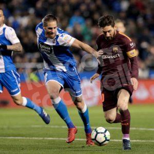 2017-18 Deportivo Home Shirt #6 ALBENTOSA Match Worn (Excellent) - Image 4