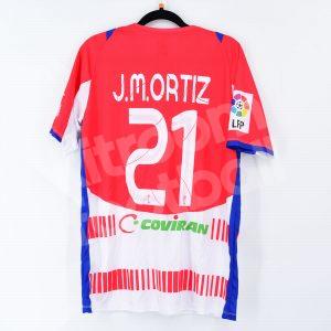 2012-13 Granada Home Shirt #21 J.M. ORTIZ Luanvi Match Worn