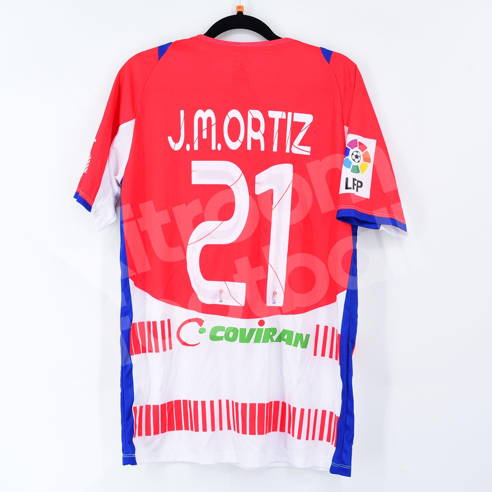 2012-13 Granada Home Shirt #21 J.M. ORTIZ Luanvi Match Worn
