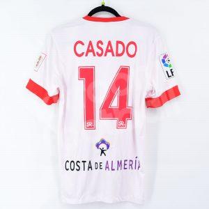 2014-15 Almería Home Shirt #14 CASADO Nike Match Worn - Image 1
