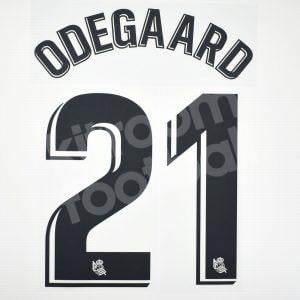 2019-20 Reals Sociedad Home Player Issue Name Set #21 ODEGAARD