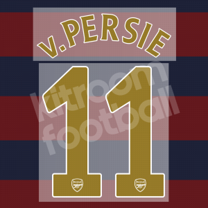 2007-08 Arsenal Champions League Name Set #11 VAN PERSIE Repro