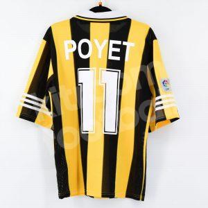 1996-97 Real Zaragoza Away Shirt #11 POYET (Good) M - Image 1
