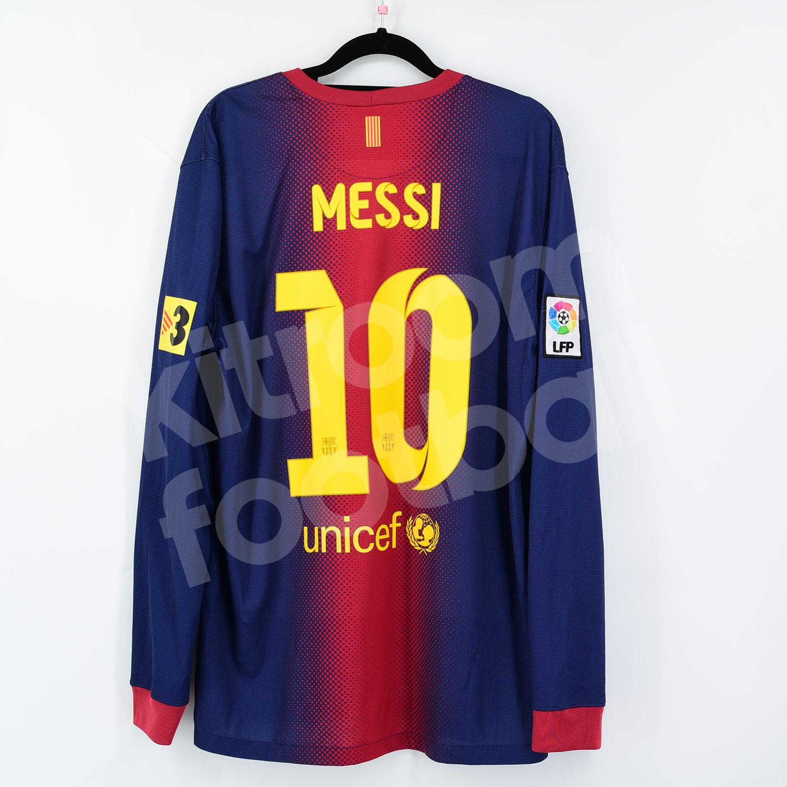 2012-13 Barcelona Home L/S Shirt #10 MESSI Nike (Good) L – Kitroom