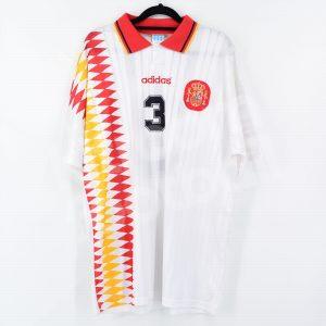 1994 Spain Away Player Issue Shirt #3 World Cup USA 1994 - Image 3