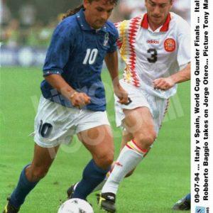 1994 Spain Away Player Issue Shirt #3 World Cup USA 1994 - Image 4