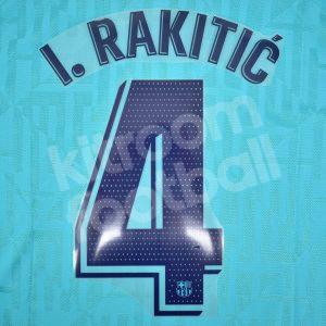 2019-20 Barcelona Player Issue Name Set Third La Liga - #4 I. RAKITIC