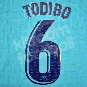 2019-20 Barcelona Player Issue Name Set Third La Liga - #6 TODIBO