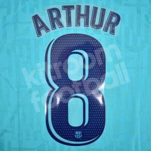 2019-20 Barcelona Player Issue Name Set Third La Liga - #8 ARTHUR