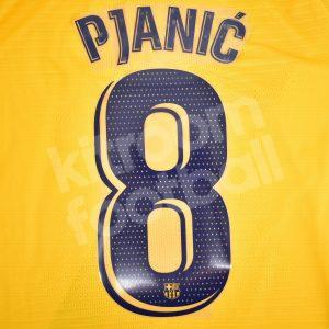 Original Player Issue 2020-21 Barcelona Away Name Set La Liga #8 PJANIC