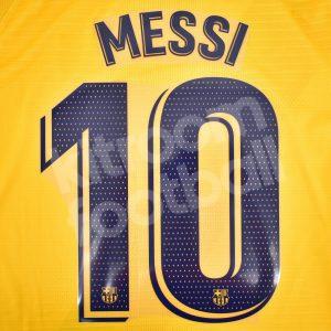 2019-21 Barcelona Player Issue Name Set Away La Liga - #10 MESSI