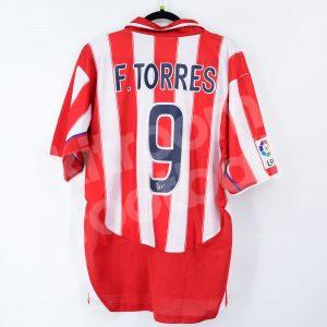 2003-04 Atletico Madrid Home Shirt #9 F. TORRES (Good) L - Image 1
