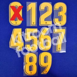 2018-21 Barcelona Home Shorts Numbers Player Issue Avery La Liga (10cm)