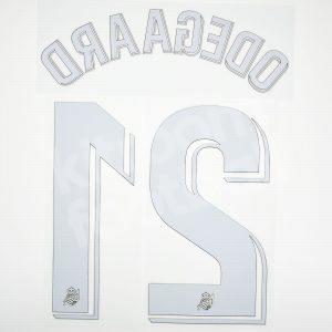 2019-20 Reals Sociedad Home Player Issue Name Set #21 ODEGAARD - Image 3