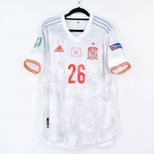 EURO 2020 Spain Away Player Issue Shirt Authentic #26 PEDRI vs Croatia *New* S - Image 2
