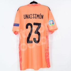 EURO 2020 Spain Goalkeeper Shirt #23 UNAI SIMON vs Italy *New* L