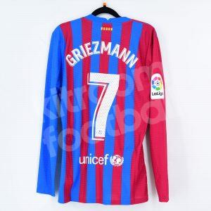 2021-22 Barcelona Home Player Issue Shirt #7 GRIEZMANN Match Un Worn Liga